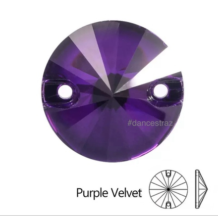 Стразы пришивные, Rivoli, Pulpe Velvet, 277, 14mm, (112 ea/pkg), 5A+, (F2)