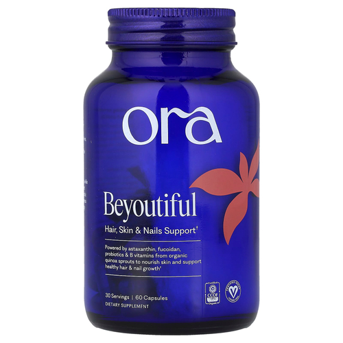 Ora, Beyoutiful, поддержка кожи, волос и ногтей, 60 капсул