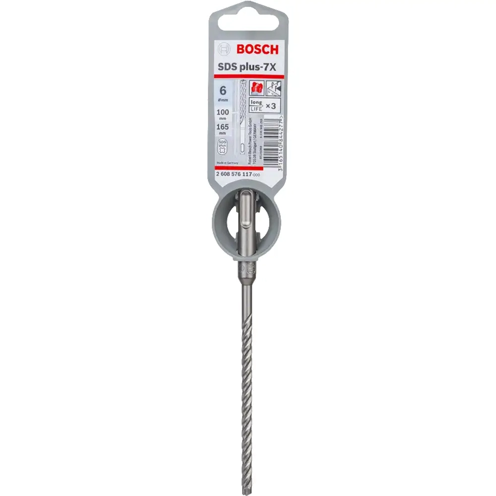 Бур по бетону SDS-plus 7X 6x100x165 мм BOSCH 2608576117