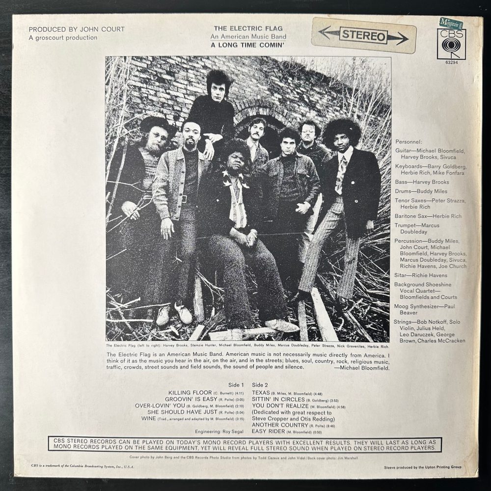 The Electric Flag ‎– A Long Time Comin (Англия 1968г.)