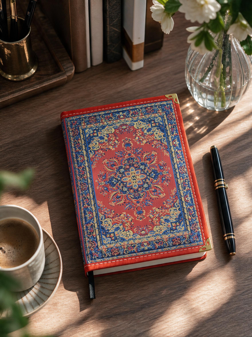 Записная книжка в ковровом оформлении
