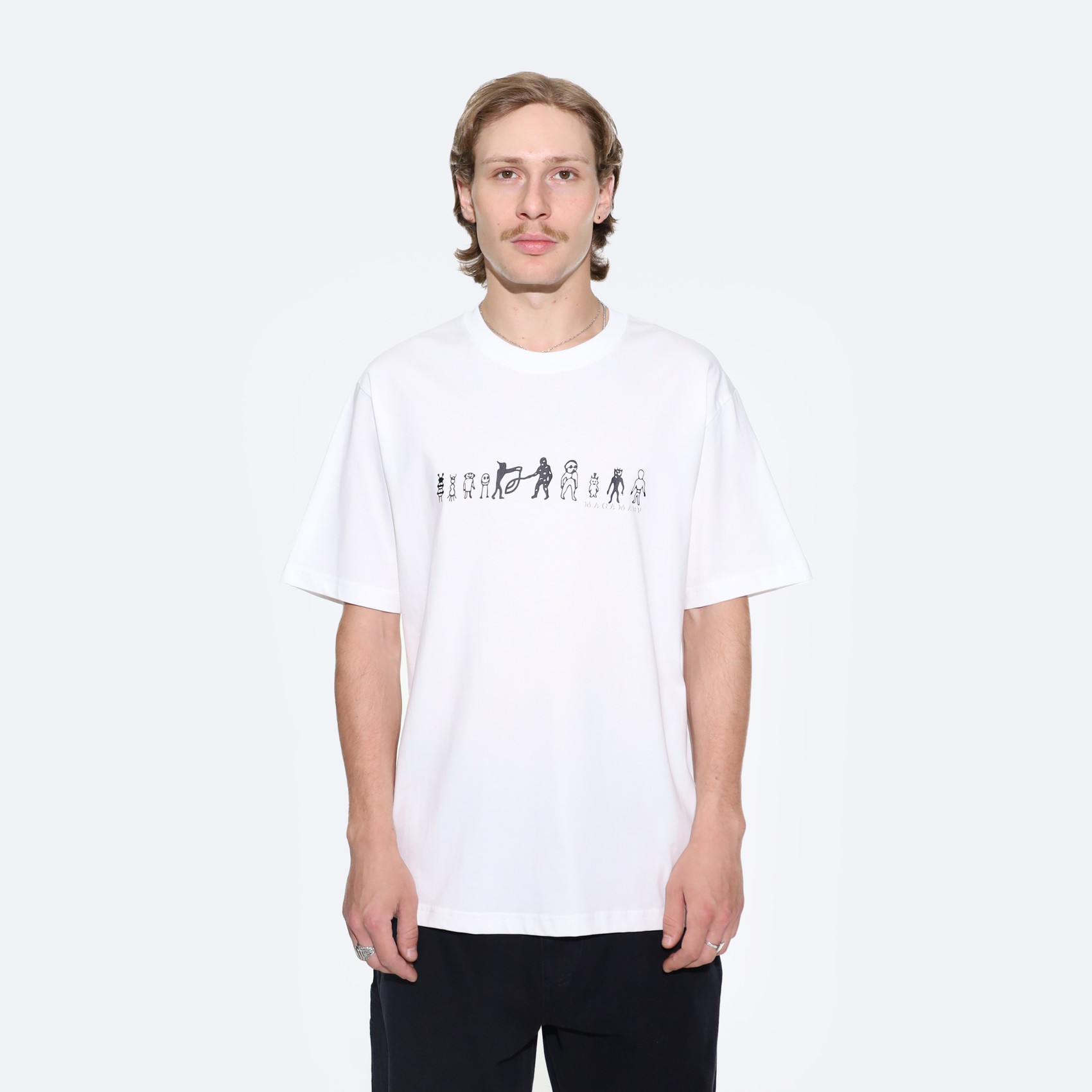 Футболка Magamaev Humanoids T-Shirt (white) артикул: - купить в магазине Дайс