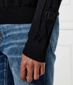 Шерстяной свитер Philipp Plein - черный(MKO1421 PTE003N)