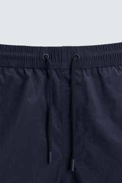 ZARA БАЗОВЫЕ ПЛАВКИ СРЕДНЕЙ ДЛИНЫ, МОРСКОЙ СИНИЙ