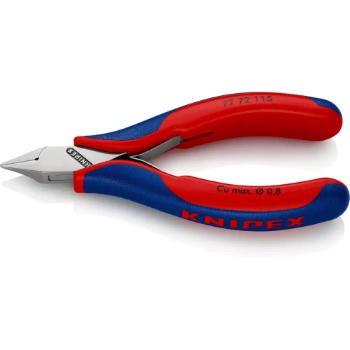 Кусачки боковые для электроники 115 мм Knipex 77 72 115 SB