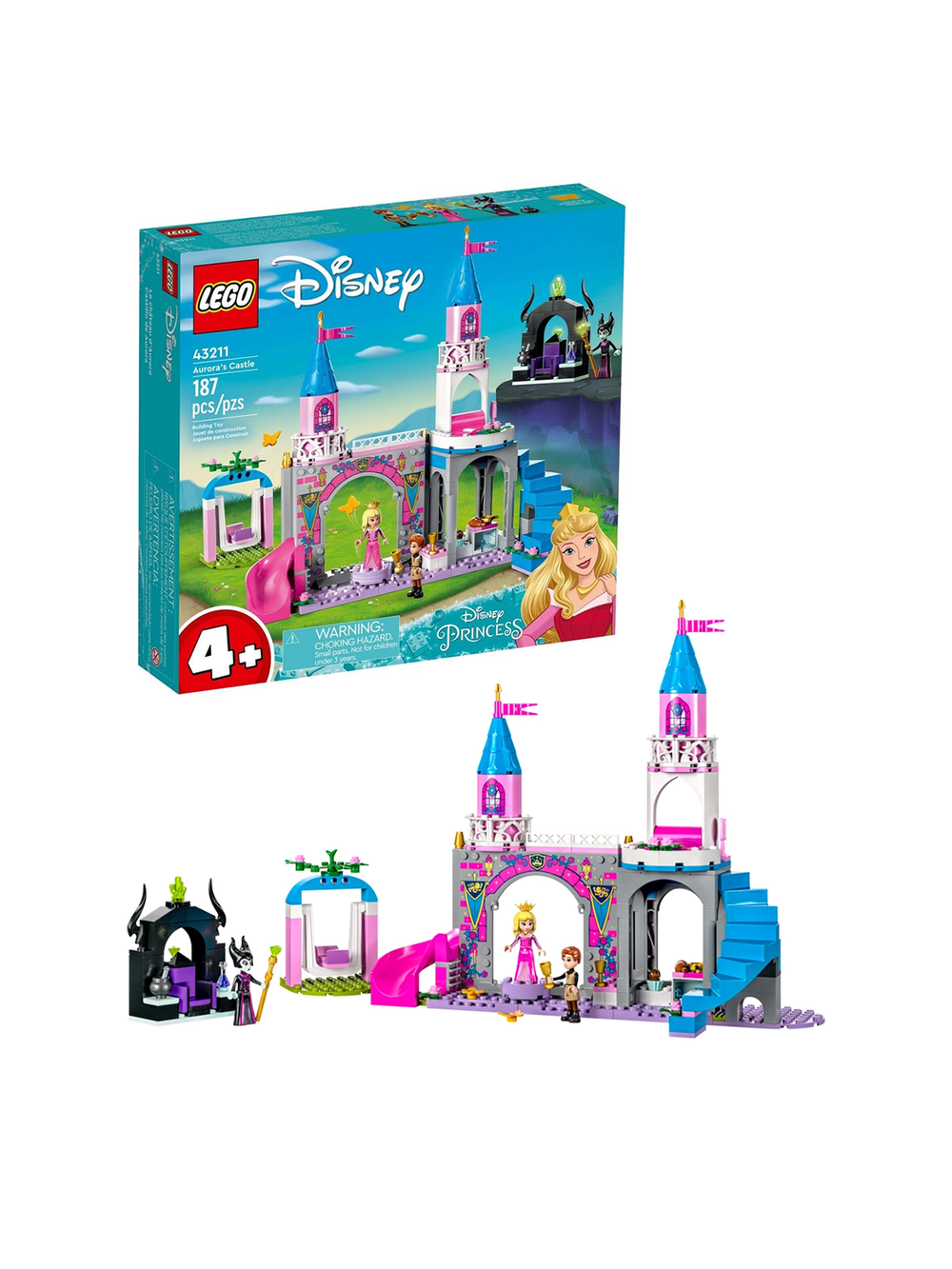 Конструктор Лего Дисней Принцессы Замок Авроры | LEGO Disney Princess Aurora’s Castle - 43211, 187 деталей (4+)