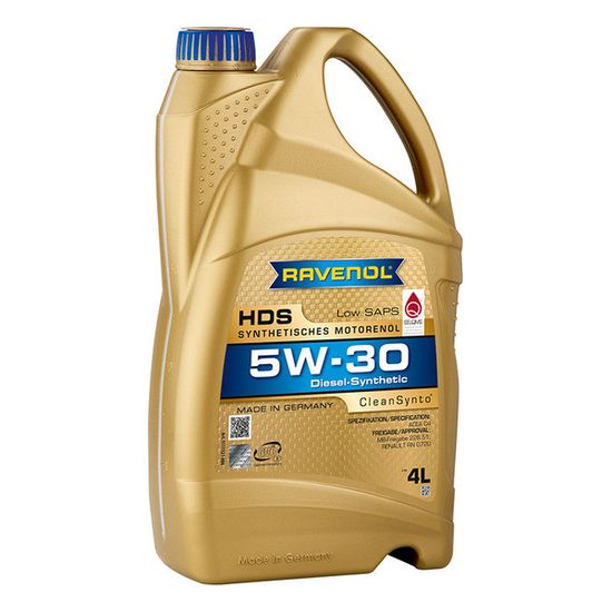 HDS 5W-30 RAVENOL моторное масло 4 Литра