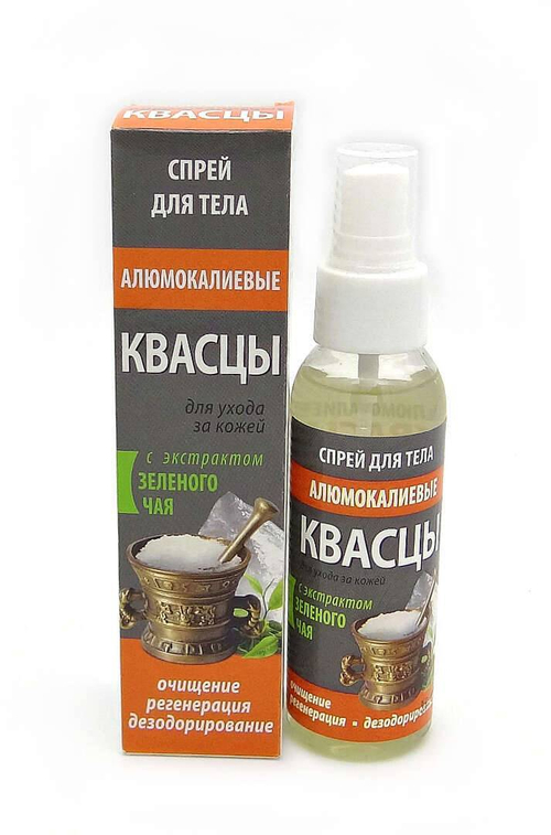 Квасцы алюмокалиевые с экстрактом зелёного чая спрей для тела 100 мл