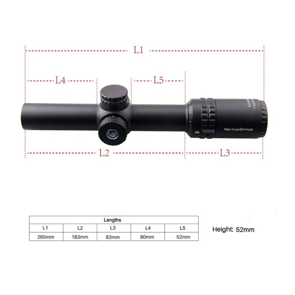 Оптический прицел Vector Optics SFP Grimlock 1-6x24 GenII