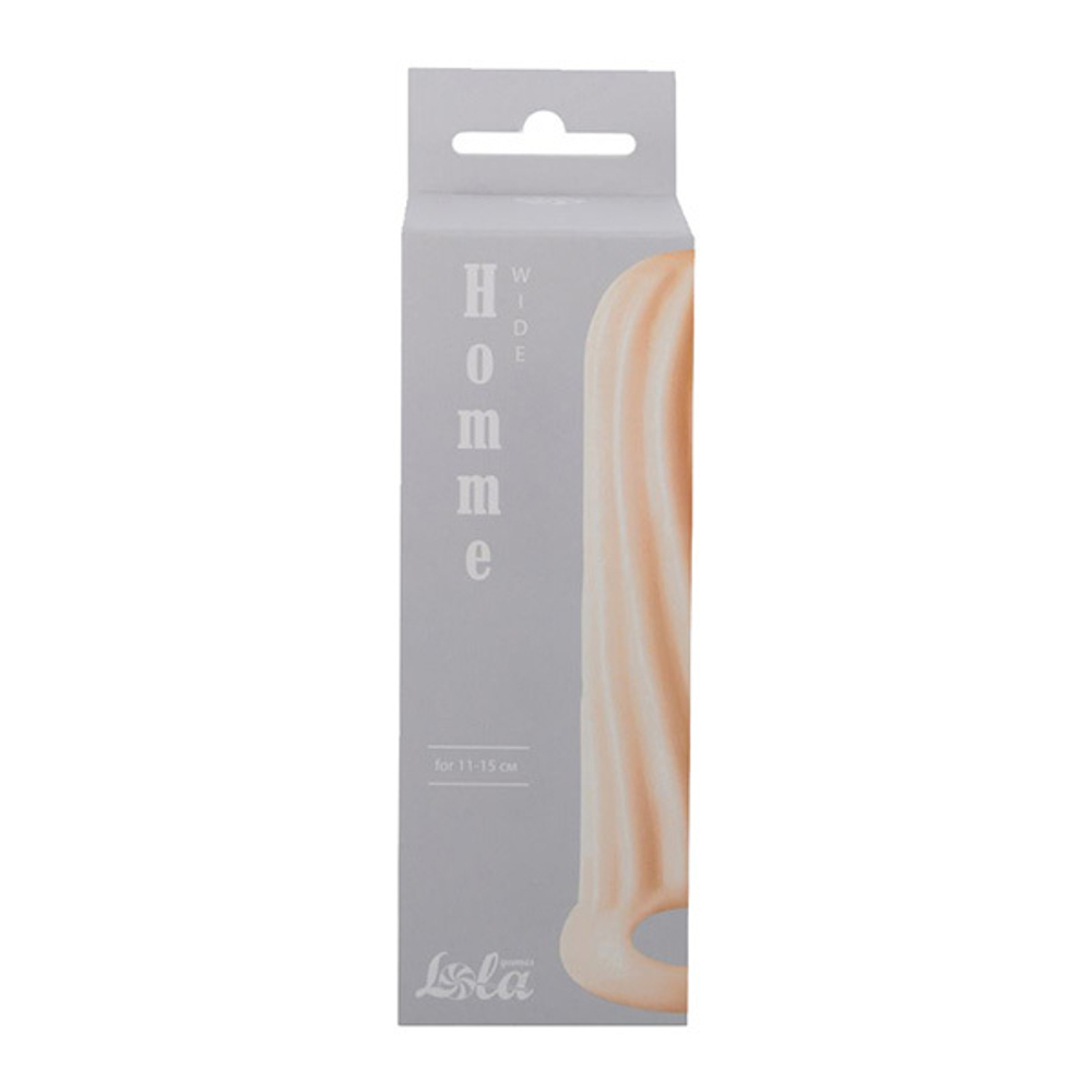 Телесный фаллоудлинитель 13см Lola Games Homme Wide 7007-03lola