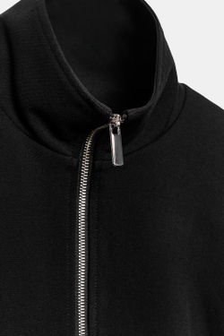 ZARA БОМБЕР С ВОРОТНИКОМ-СТОЙКОЙ, ЧЕРНЫЙ