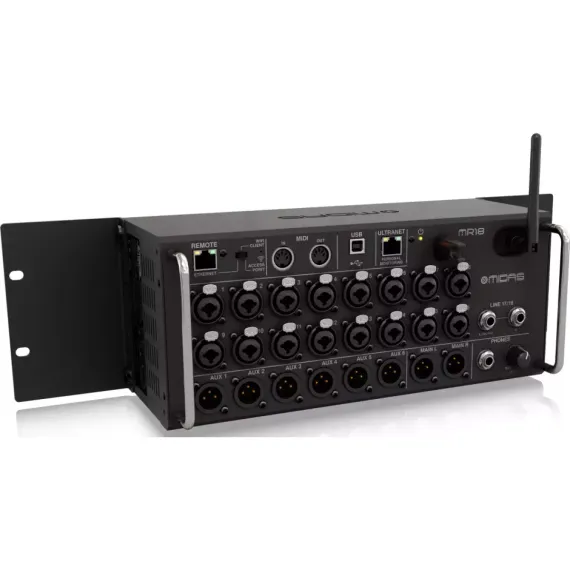 MIDAS MR18 цифровой рэковый микшер для iPad/Android , Wi-Fi