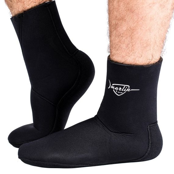 Носки Marlin Anatomic Duratex 5 мм Черные