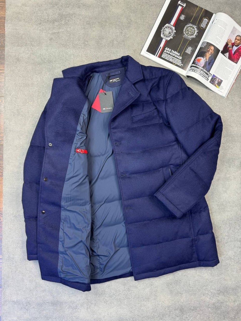 Кашемировый пуховик Kiton