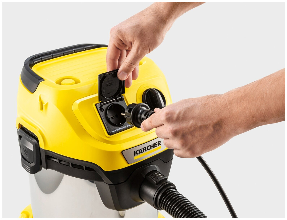 Хозяйственный пылесос KARCHER WD 3 P S V-17/4/20 (YSY) *EU 1000 Вт,17 л,шланг 2 м (1.628-190.0)