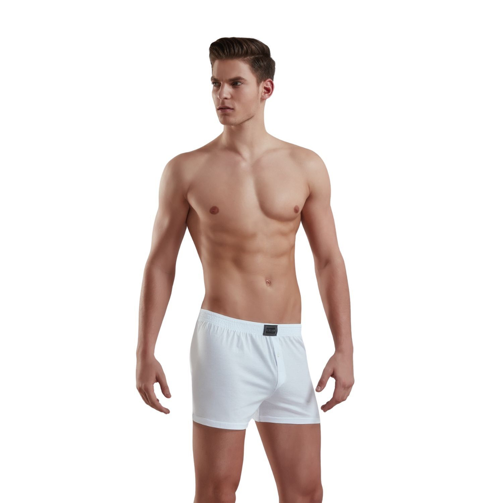 Мужские трусы-боксеры +size Doreanse Cotton Basic (Размер: 4X) (Цвет: белый)