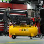 Компрессор масляный воздушный Denzel BCV2300/100, ременный привод, 2.3 кВт, 100 л, 440 л/мин