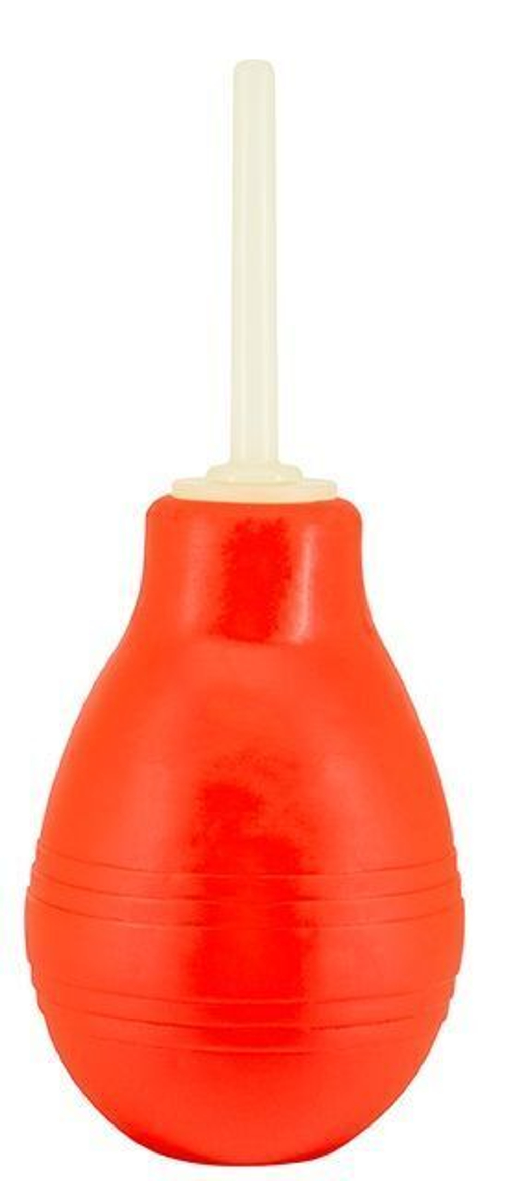 Красный анальный душ ANAL DOUCHE со светящимся в темноте кончиком (Цвет: красный)