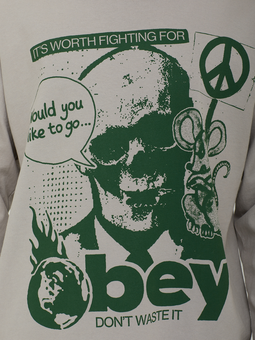 Мужской Лонгслив Obey Don't Waste It