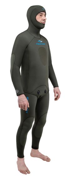 Гидрокостюм AquaTeam Hunter 9 мм ультраспан/открытая пора оливковый