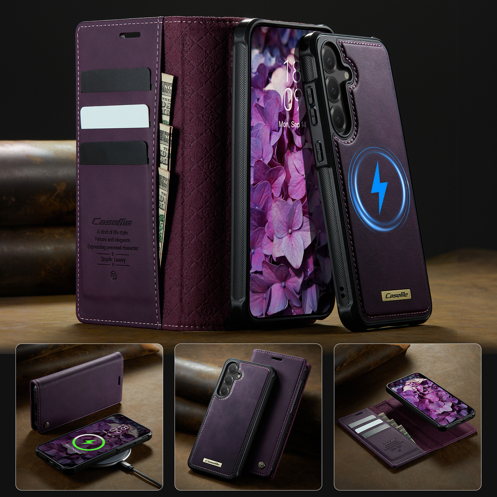 Чехол-кошелек CaseMe 2 in 1 MagSafe Samsung Galaxy S25+