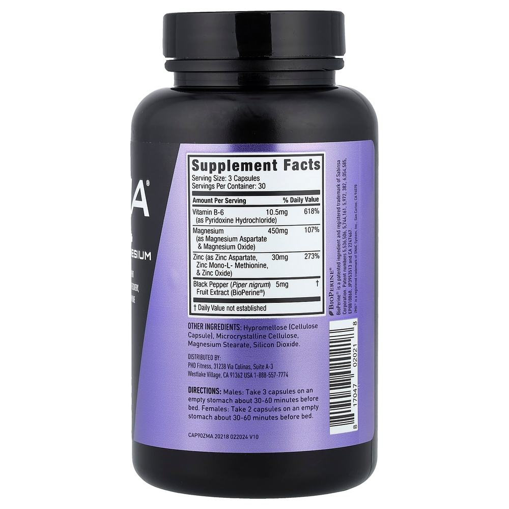 JYM Supplement Science, ZMA®, цинк и магний, 90 вегетарианских капсул