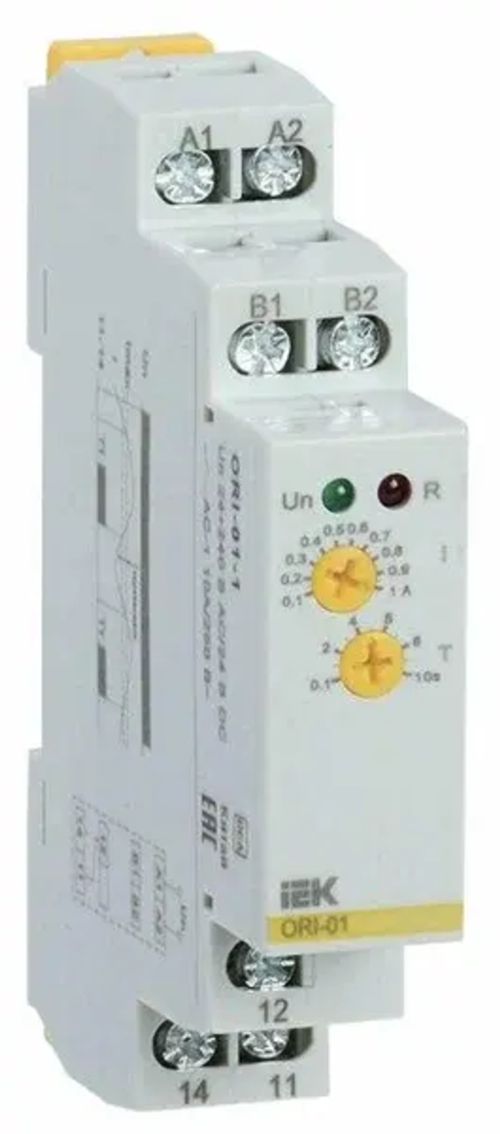 Реле тока IEK ONI ORI 0,1-1 А 24-240 В AC / 24 В DC арт. ORI-01-1