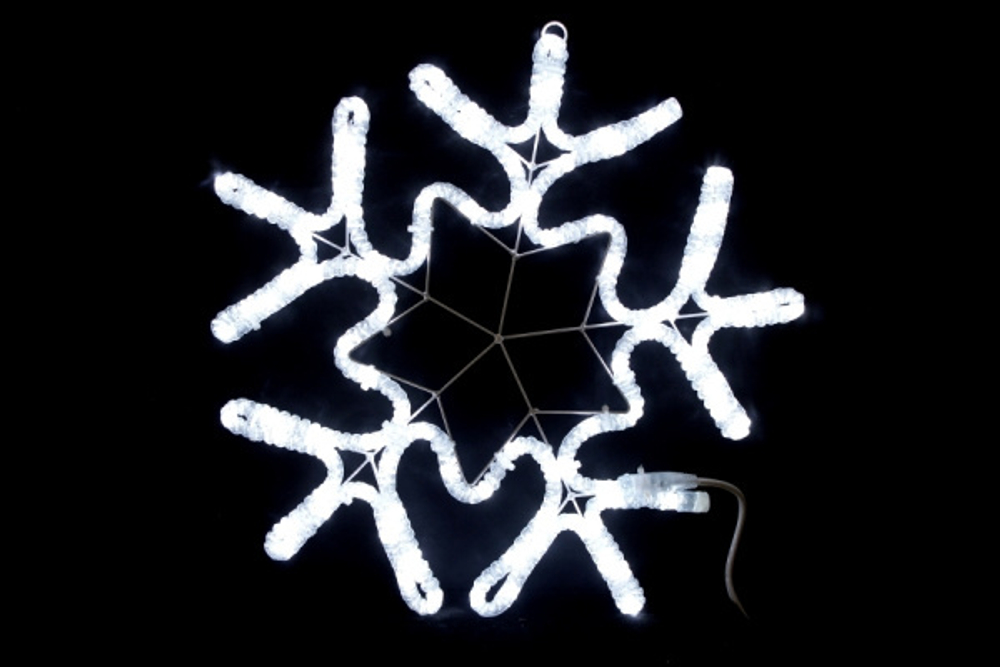 LED-XM-(FR)-2D-CK006-С-W  White Снежинка 56х57см, 230V, NEW!