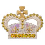 Аппликация термоклеевая "Корона королевы" 5.8х4.5 см