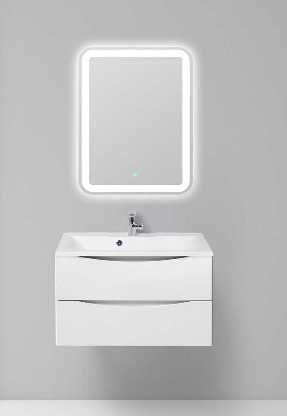 Тумба подвесная с раковиной BelBagno MARINO-1000-2C-SO-BL-P