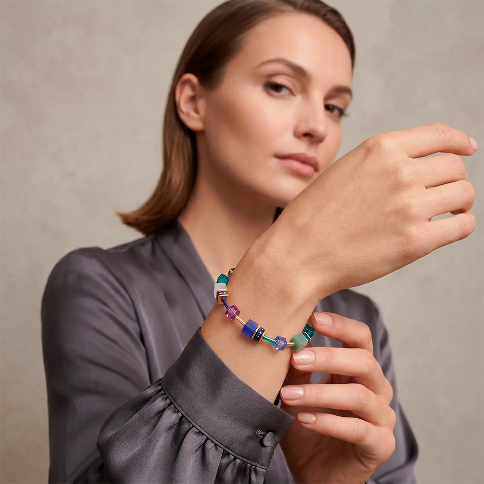 Колье Coeur de Lion Multicolour Gemstone 4905/10-1561
