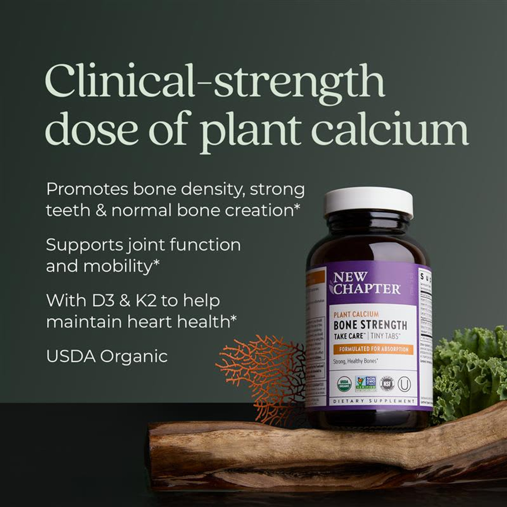 New Chapter, растительный кальций, Bone Strength Keep Care™, 120 веганских крошечных таблеток