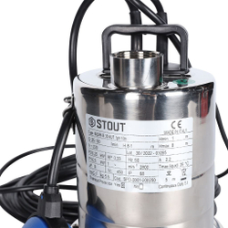 Насос дренажный STOUT с поплавком, кабель 10 м, 230V, Q=175 л/мин, H=10 м