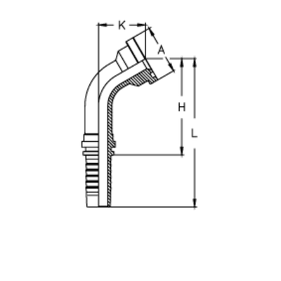 Фитинг DN 20 SFL 1 44.5 (60) CS