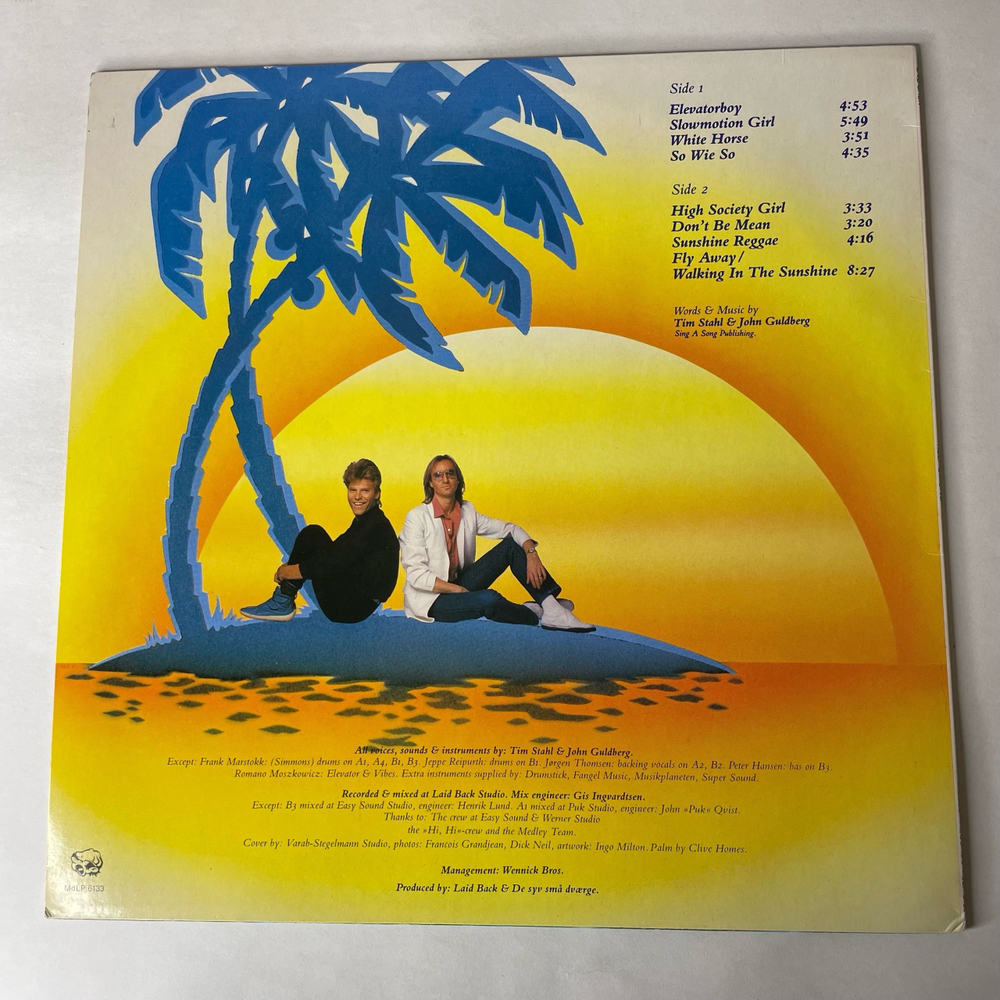 Винтажная виниловая пластинка LP Laid Back Keep Smiling (Швеция 1983)