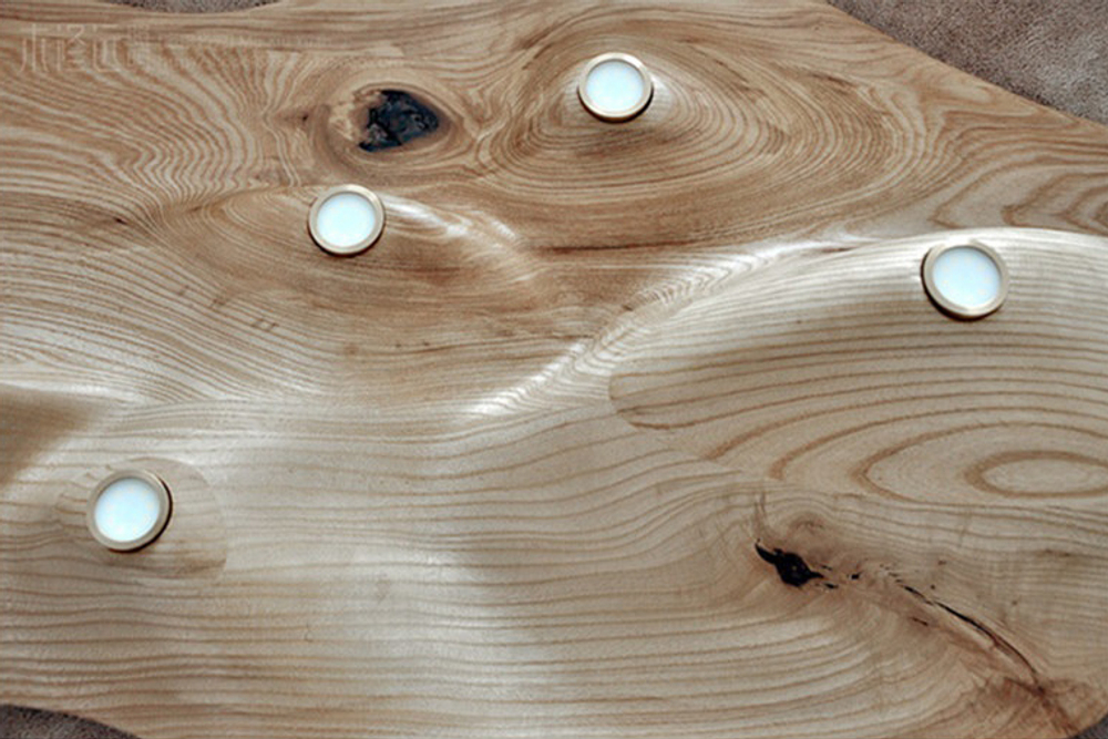 Pendant design lamp UFO  L80 (dark Wood)