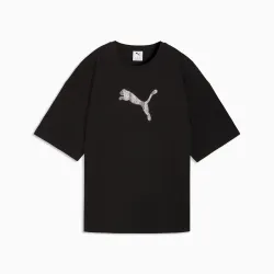 Футболка женская PUMA ESS GRAPHICS LEO LUXE Bedazzled Oversized Tee