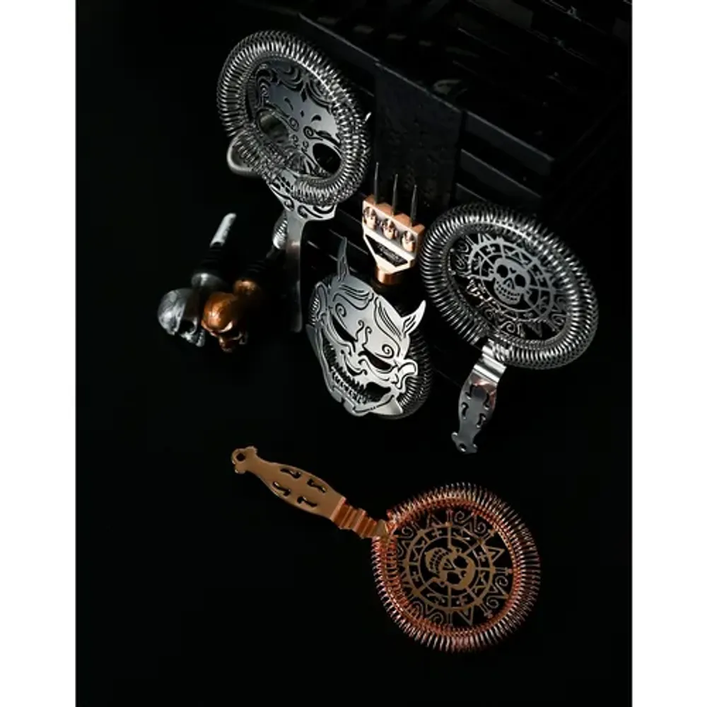 Стрейнер барный нерж. 22,3 см d 9,5 см Череп Skull B'Guys P.L.- Barbossa