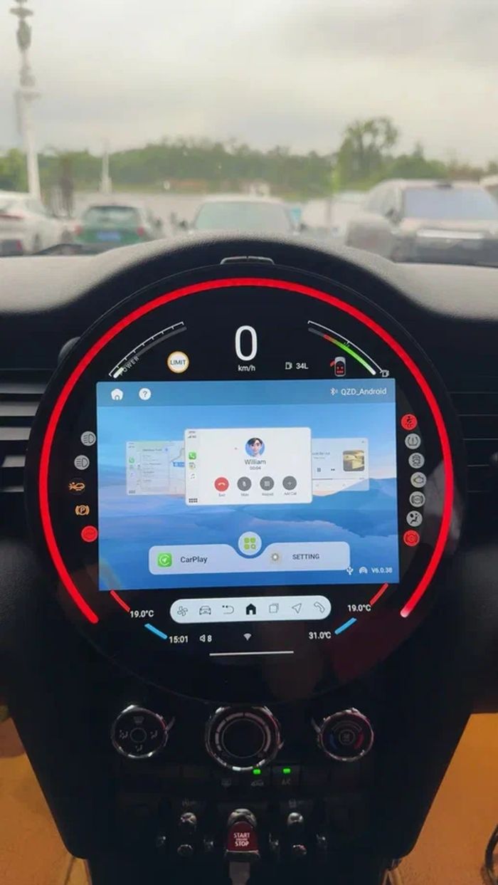 Магнитола для Mini Cooper R56 - Kuberg монитор 11,9" на Android 13, Быстрая, 4G SIM-слот