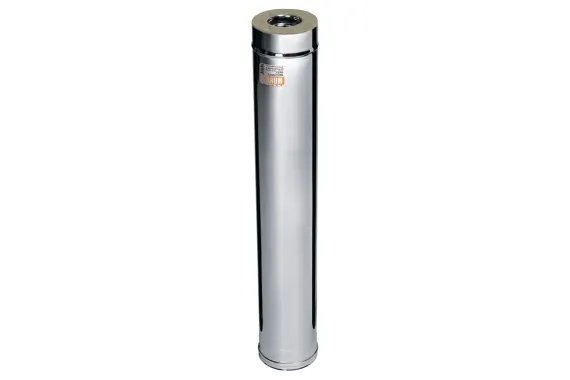 Дымоход Ferrum DN120*200 сэндвич 1000мм 0,8/430 12355