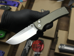 Нож Pro-Tech / Chaves Knives Redencion 229 Auto Standard Green - рук анод алюминий + шайбы