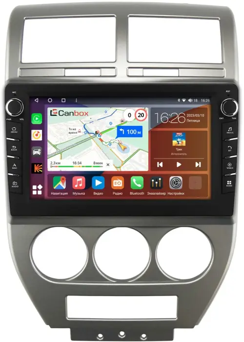 Магнитола для Jeep Compass 2006-2010 - Canbox 10-328 Android 10, Быстрая, CarPlay, 4G SIM-слот