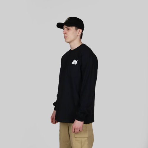 Лонгслив мужской Ripndip Lord Nermal Pocket артикул:RND1416 - купить в магазине Дайс