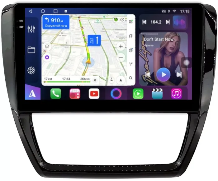 Магнитола для Volkswagen Jetta 6 2011-2018 - FarCar S400-TS18 монитор 10.36" QLED на Android 14, CarPlay, 4G SIM-слот