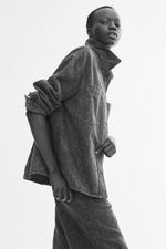 Джинсовая рубашка-куртка — оверсайз - H&M