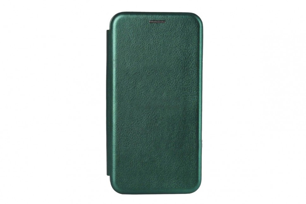 Чехол-книжка Xiaomi redmi Note 10 Fashion Case кожаная боковая зелёная