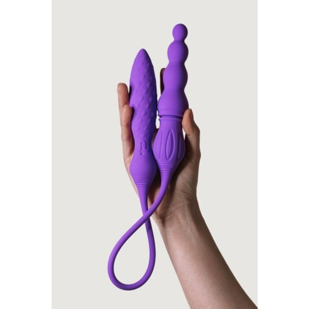 Двойной вибратор Adrien Lastic 2X с пультом ДУ