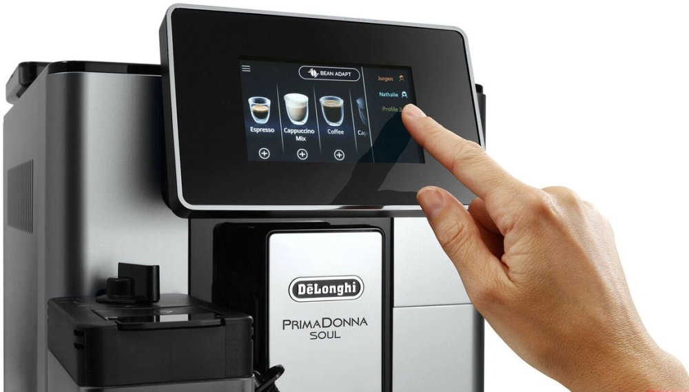 Кофемашина Delonghi Primadonna Soul ECAM610.55.SB 1450Вт черный/серебристый