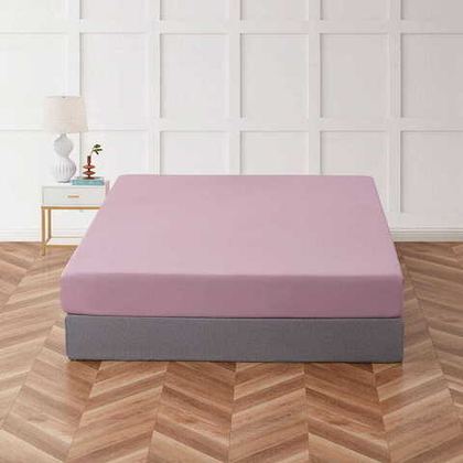 Простыня на резинке 100х200х30 Arya home Camino розовая