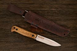 Нож туристический (разделочный) Kizlyar Supreme Forester, клинок 119мм, AUS-10Co, орех